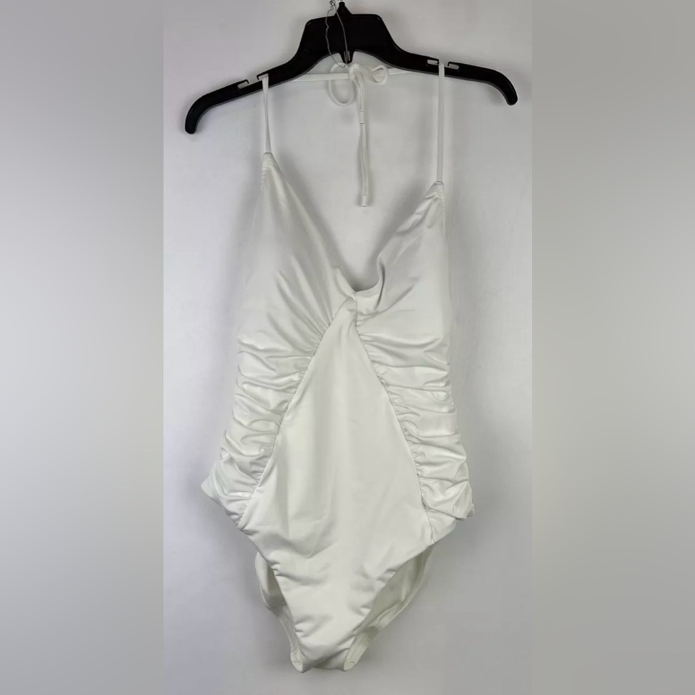 Sanctuary Women’s White Halter Neck One Piece Swimsuit Size XL